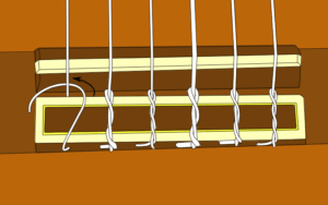 Changer une corde de guitare Classique en images - Guitaratonton